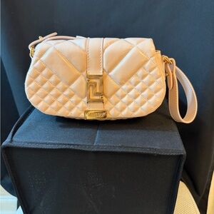 Versace Quilted Pink Wristlet Clutch